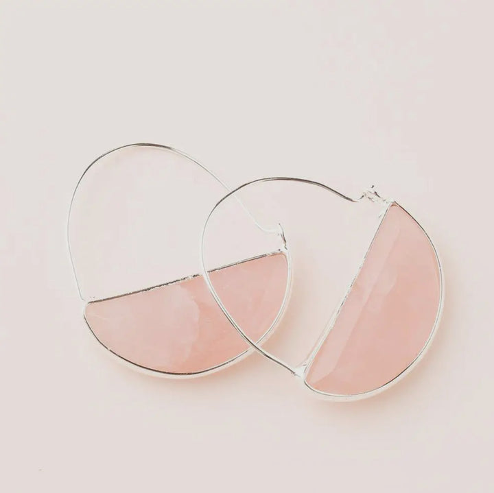 Stone Prism Hoops - FINAL SALE