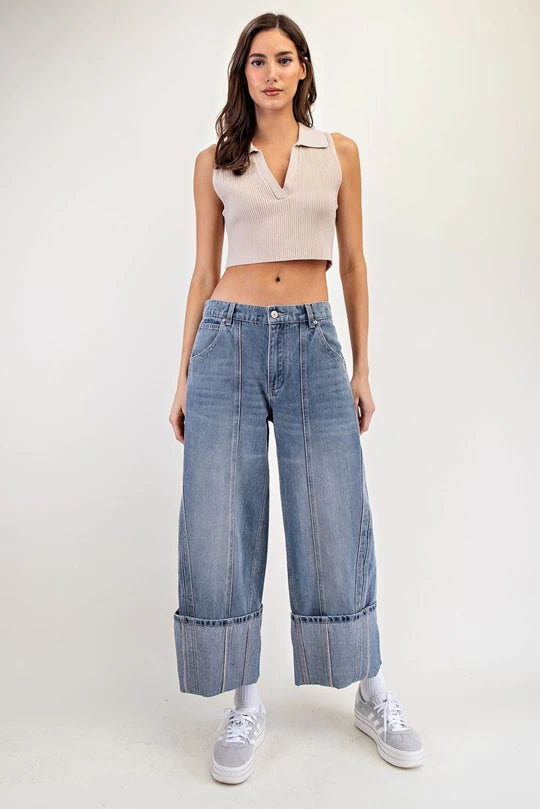 Roll With It Wide Leg Jeans