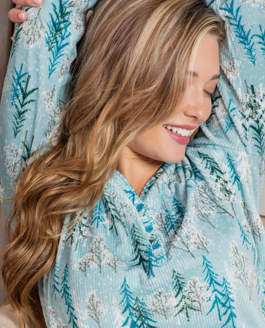 Frosted Blue Trees Pajamas