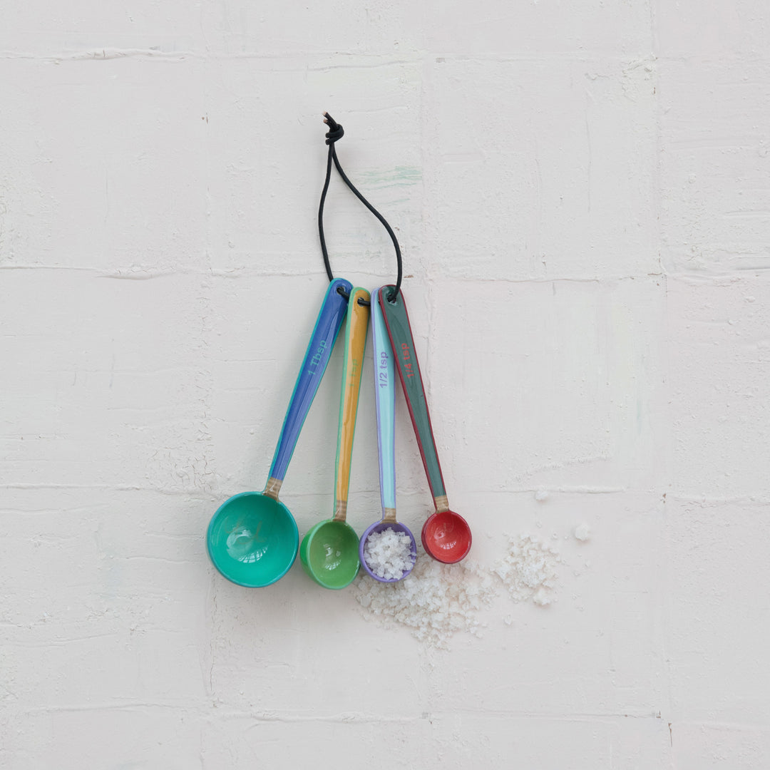 Color Pop Enameled Measuring Spoon Set
