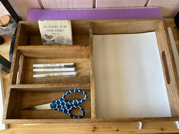 Wood Tray with Handles