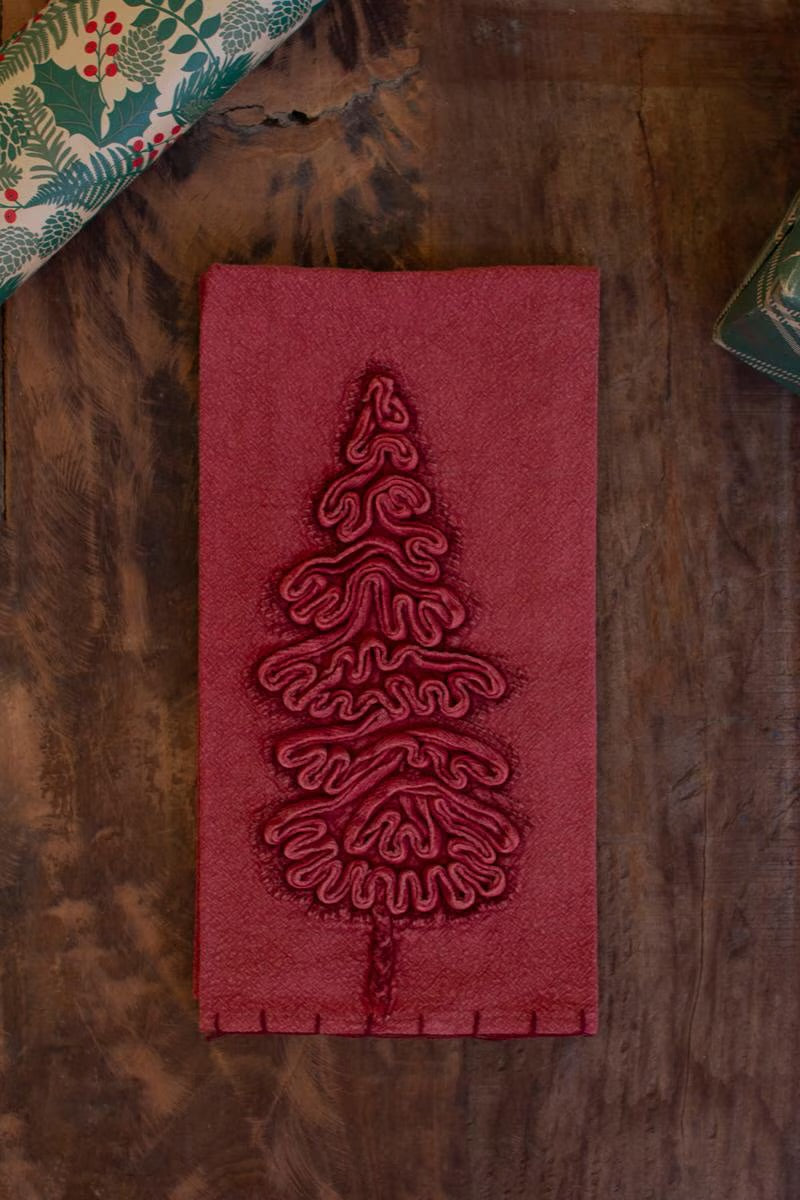 Textured Evergreen Napkins