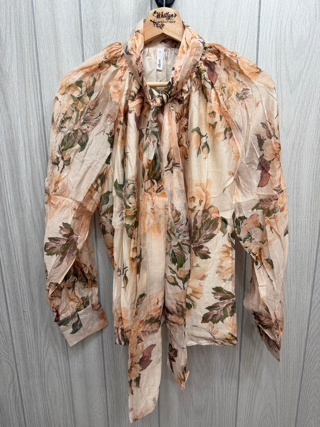Autumn Romance Tie-Neck Blouse