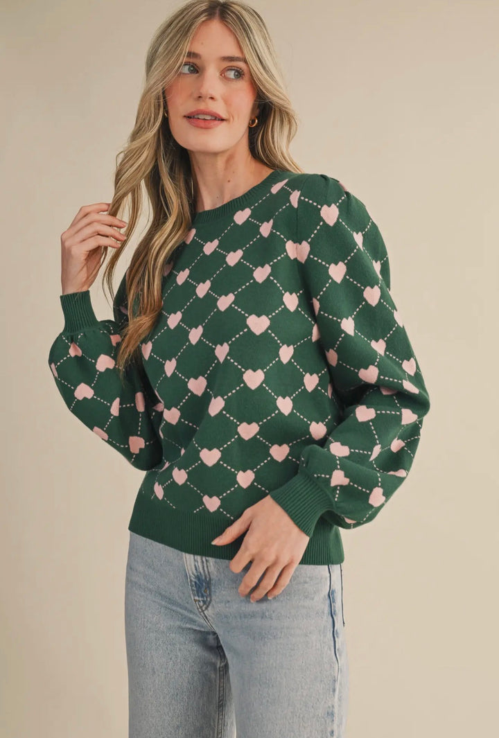 The Sweetheart Argyle Sweater