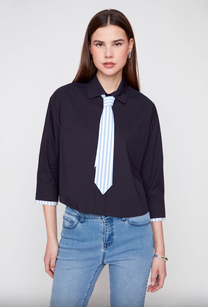 The Oxford Tie Blouse