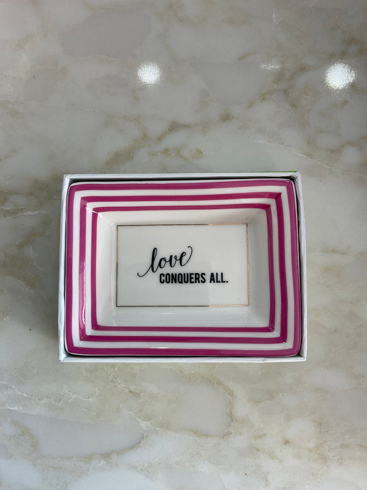 Petite Sayings Porcelain Trinket Tray