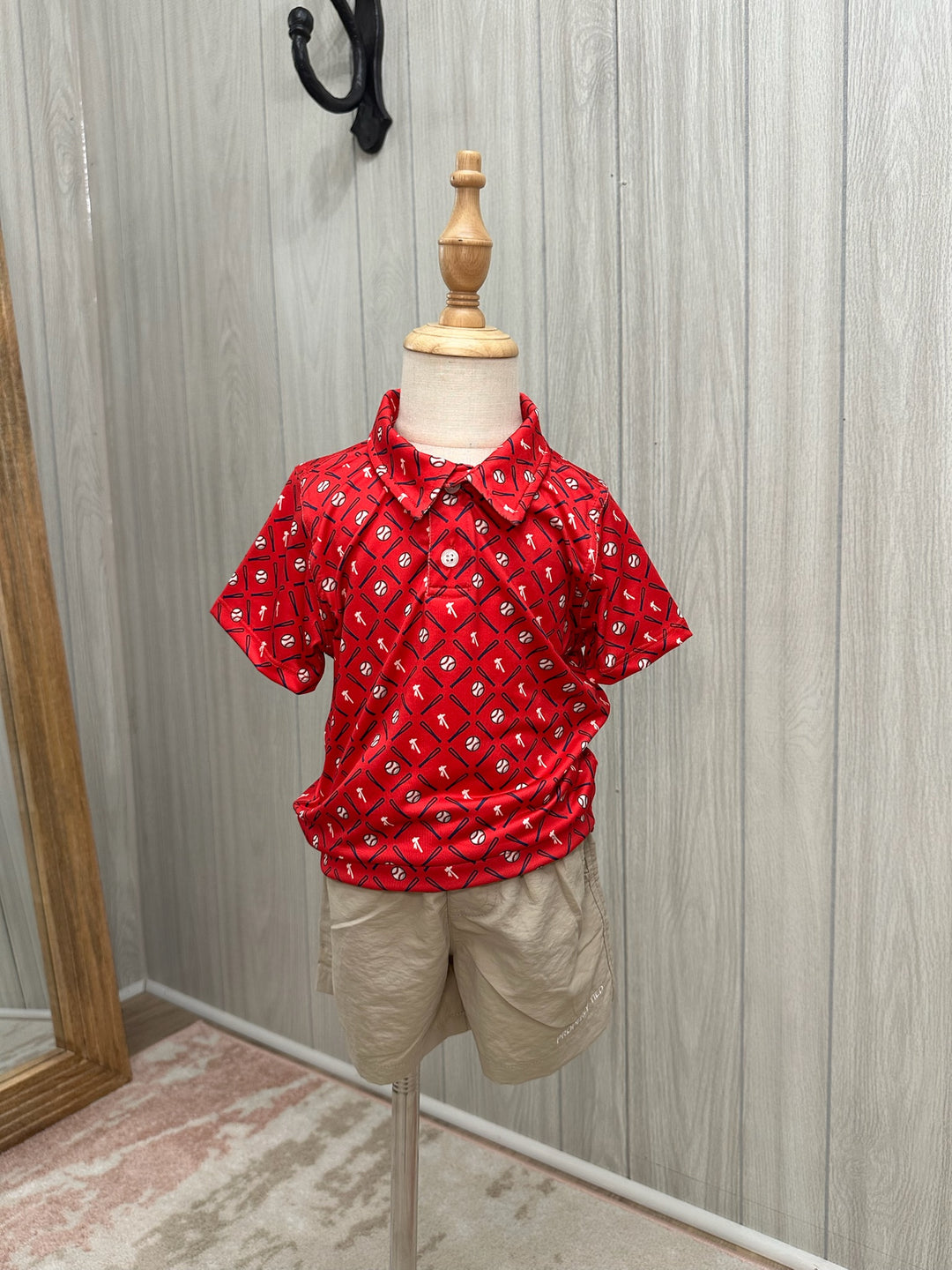 Atlanta Red Baseball Polo