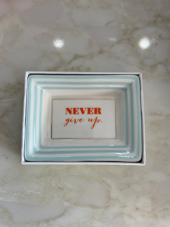 Petite Sayings Porcelain Trinket Tray