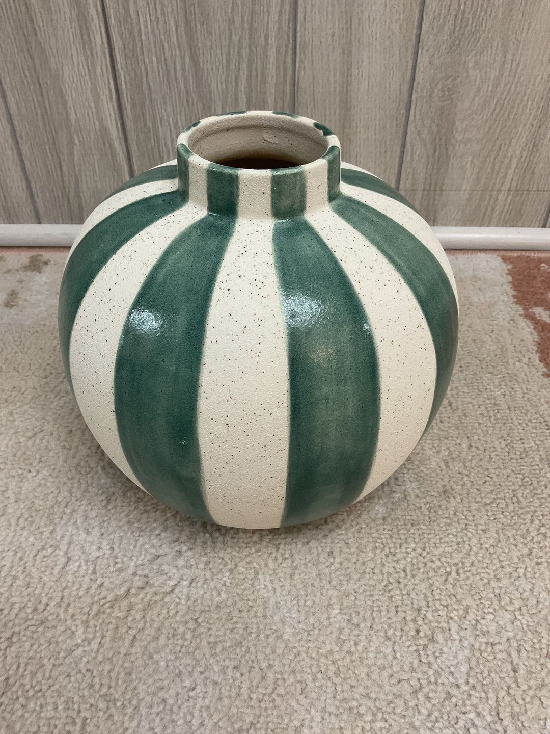 Ceramic Striped Vase Collection
