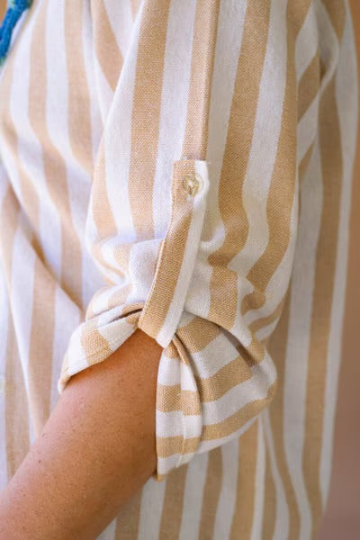 Santorini Stripe Tie-Front Set