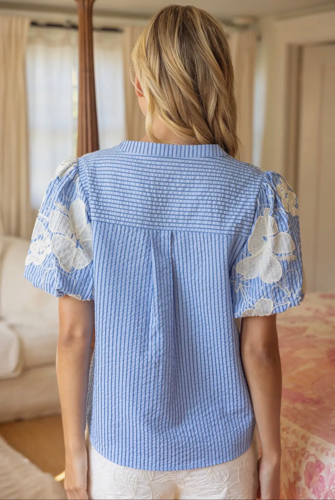 Bluebell Breeze Embroidered Top