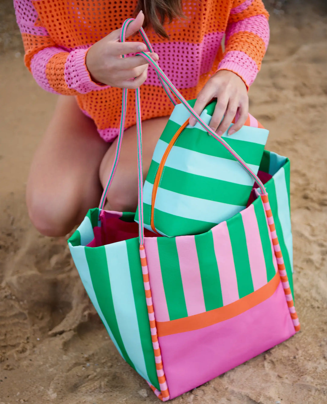 Palm Beach Colorblock Tote