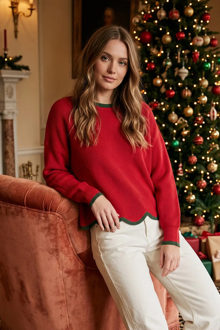The Merry Scallop Sweater