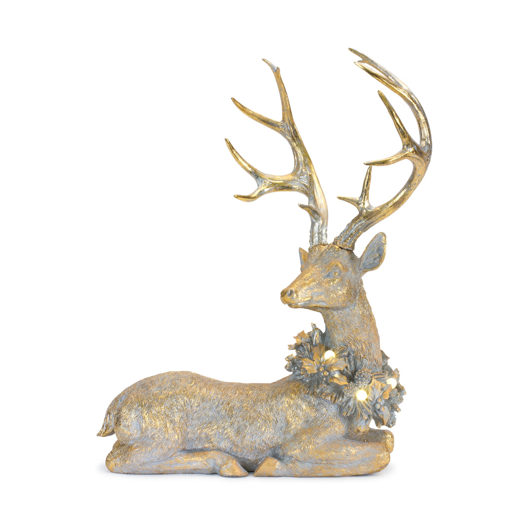 Golden Glow Resting Deer