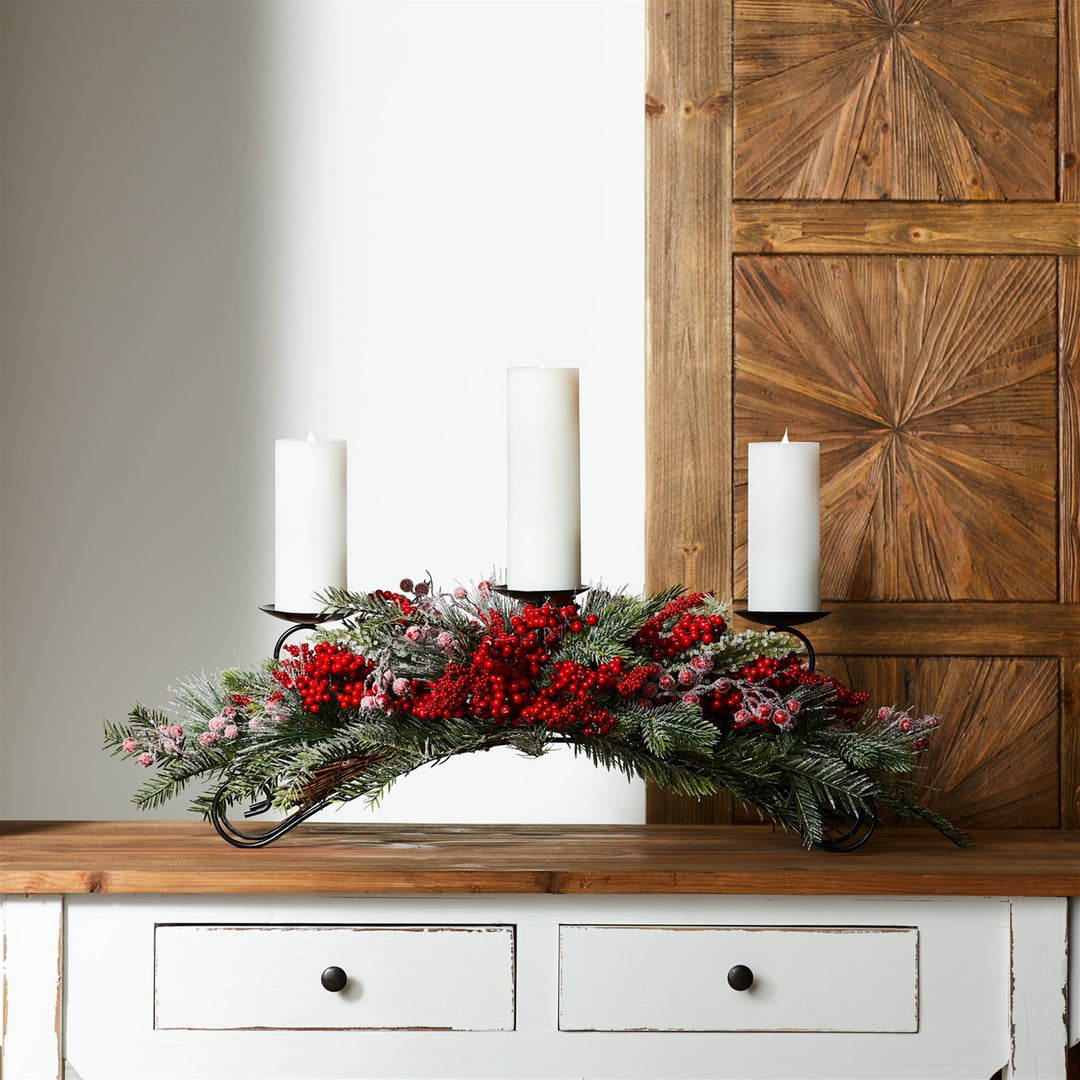 Snowy Pine Centerpiece