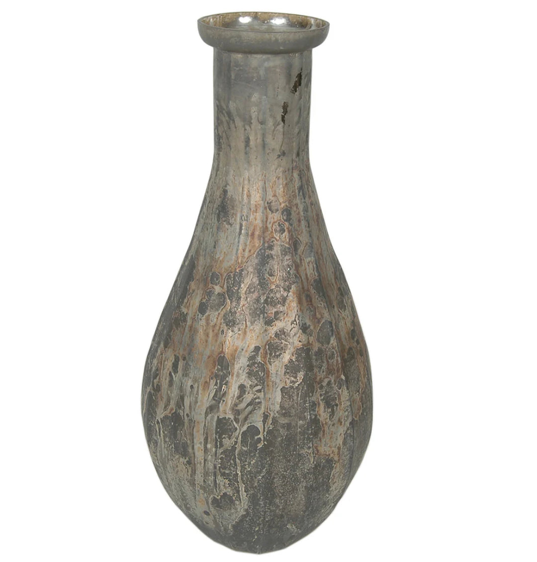 Gold Burnt Glass Vase