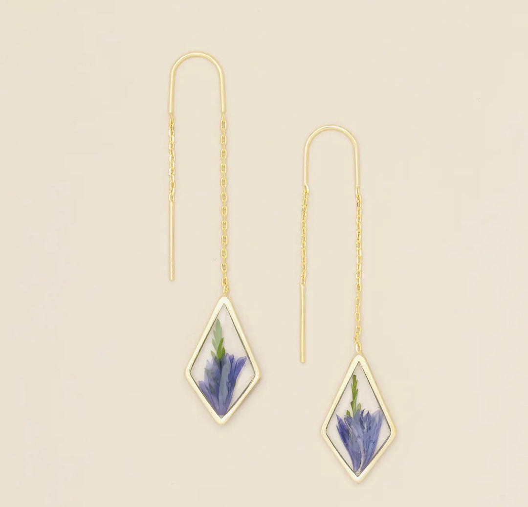 Whispered Bloom Threader Earrings - FINAL SALE