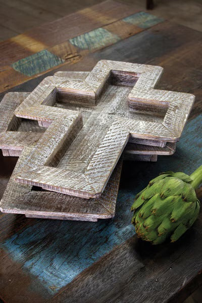 Wooden Cross Trays