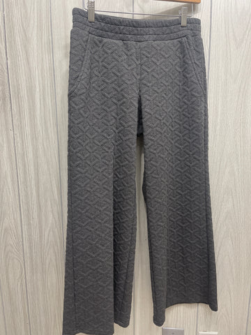 Gray Quilted Knit Pants