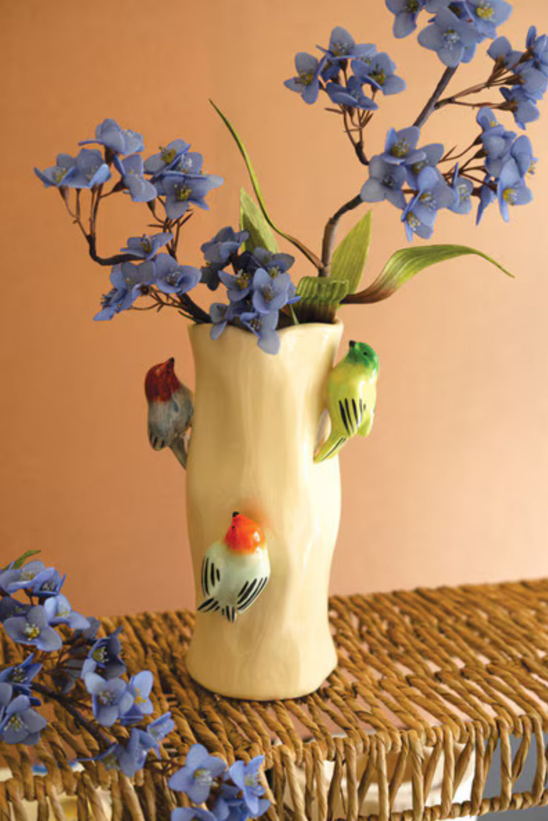 Songbird Garden Ceramic Vase