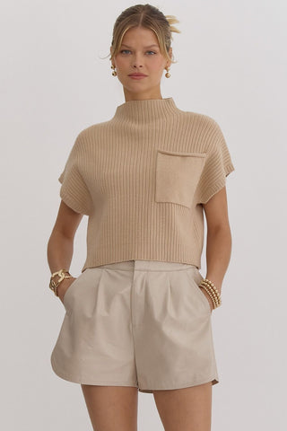 Mocha Pocket Sweater