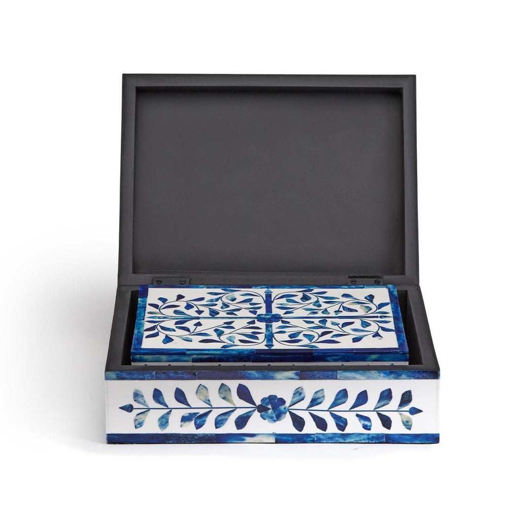 Azure Heirloom Inlay Keepsake Boxes