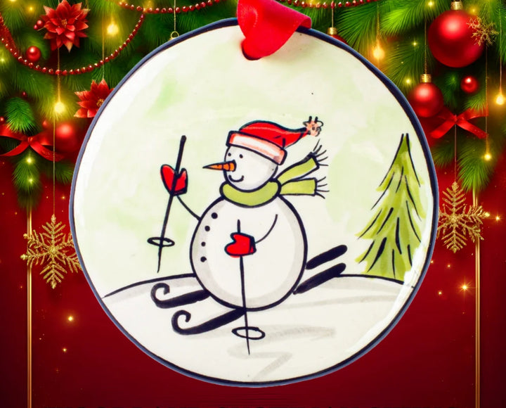 Hand Painted Disc Ornament Collection