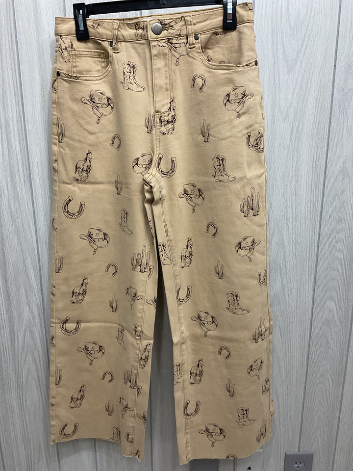 Western Charm Wide-Leg Pants