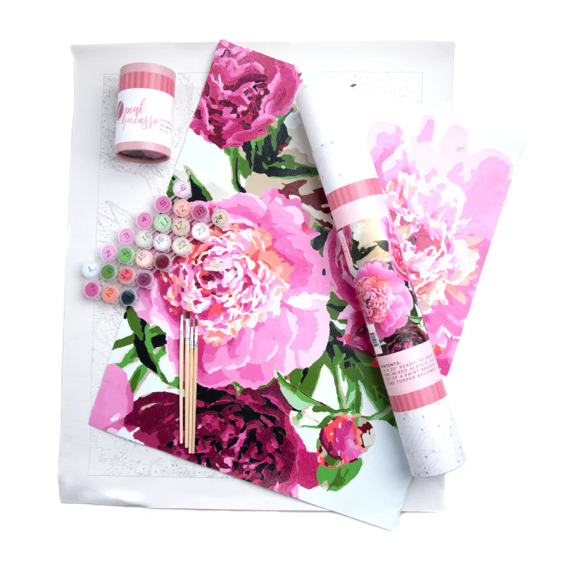 Floral Paint-by-Numbers Kit