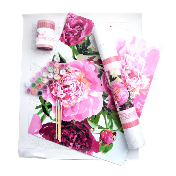 Floral Paint-by-Numbers Kit