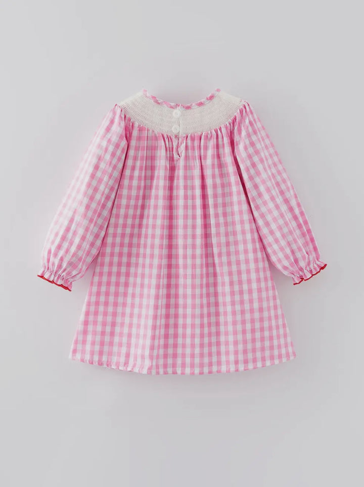 Sweetheart Gingham Smocked Dress