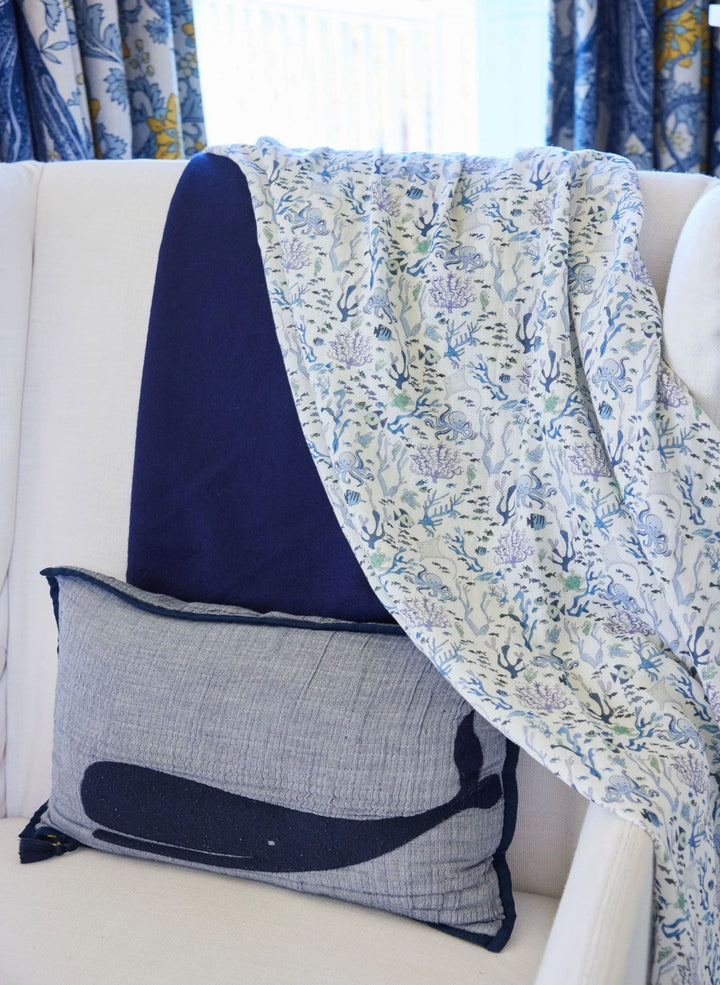 Under the Sea Muslin Shawl Blanket