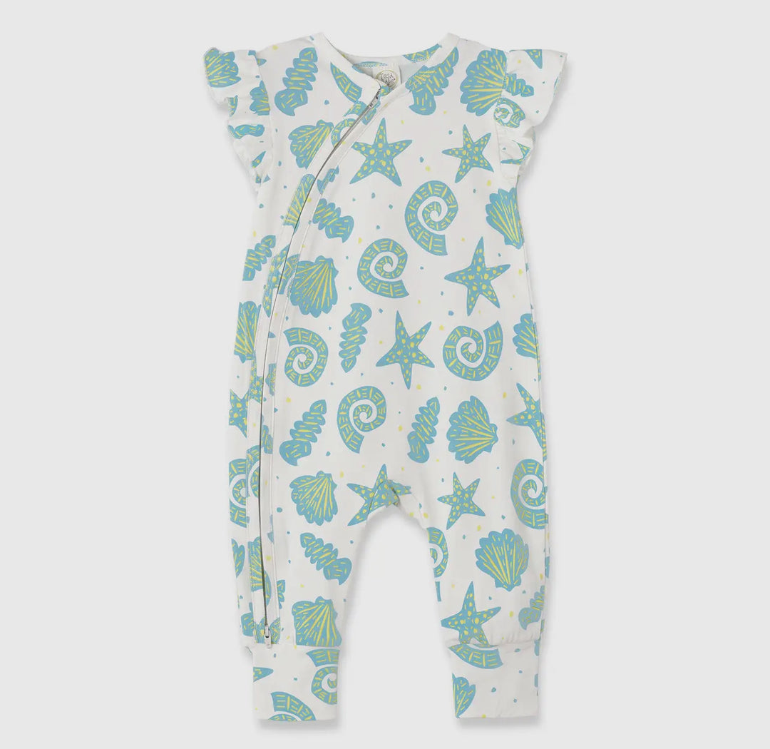 She Sells Seashells Bamboo Onesie