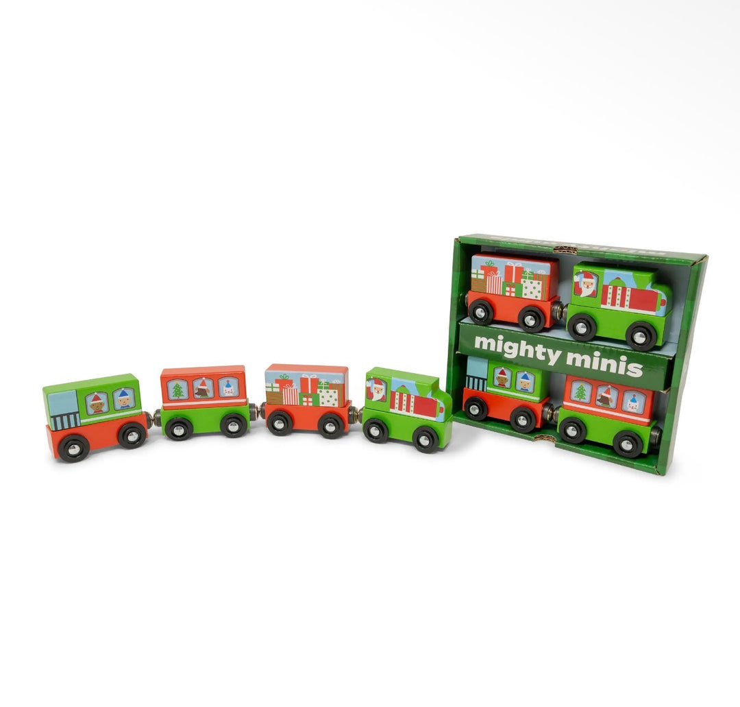 Mighty Minis Magnetic Christmas Train Set