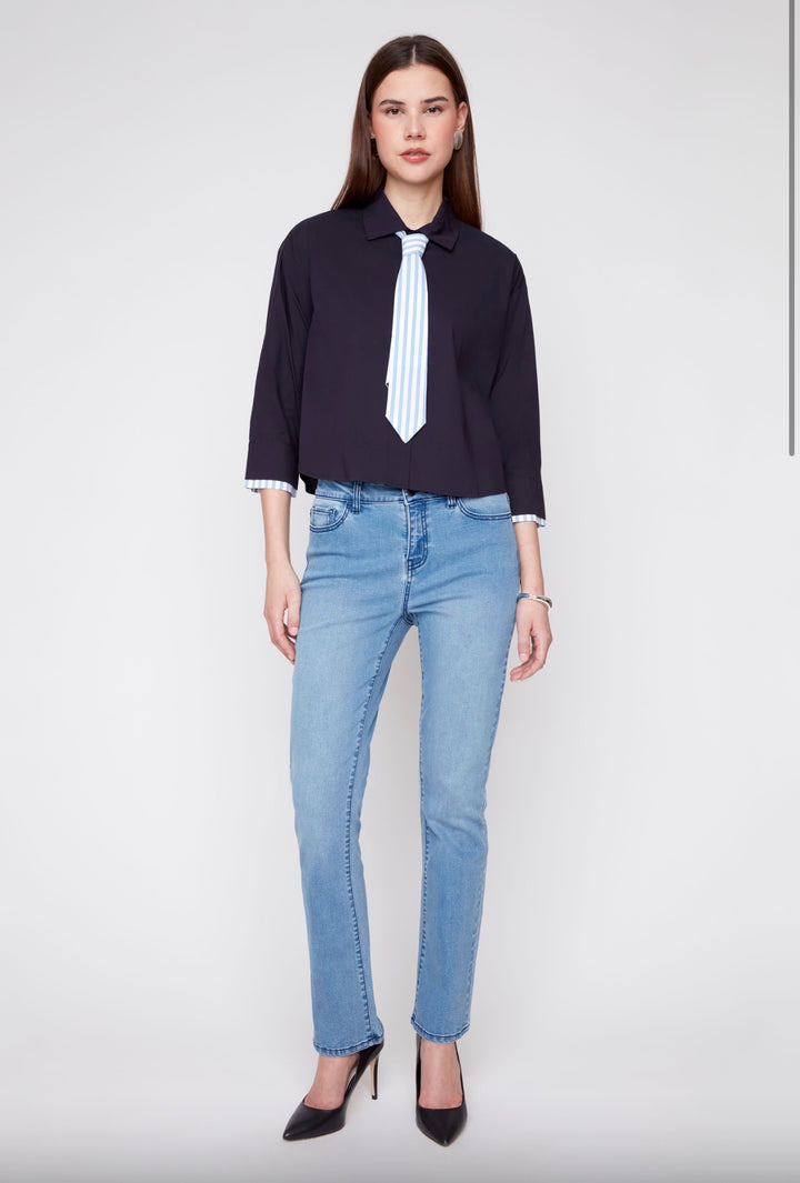 The Oxford Tie Blouse
