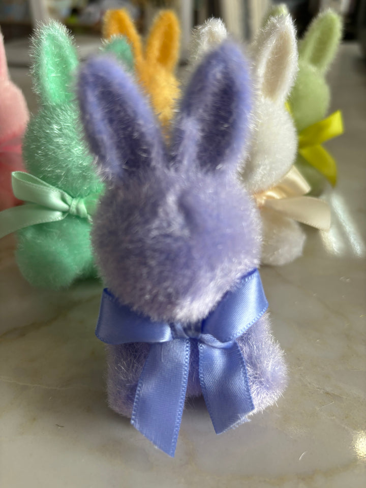 4” Velvet Flocked Bunny