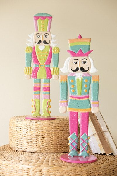 Merry & Bright Metal Nutcrackers