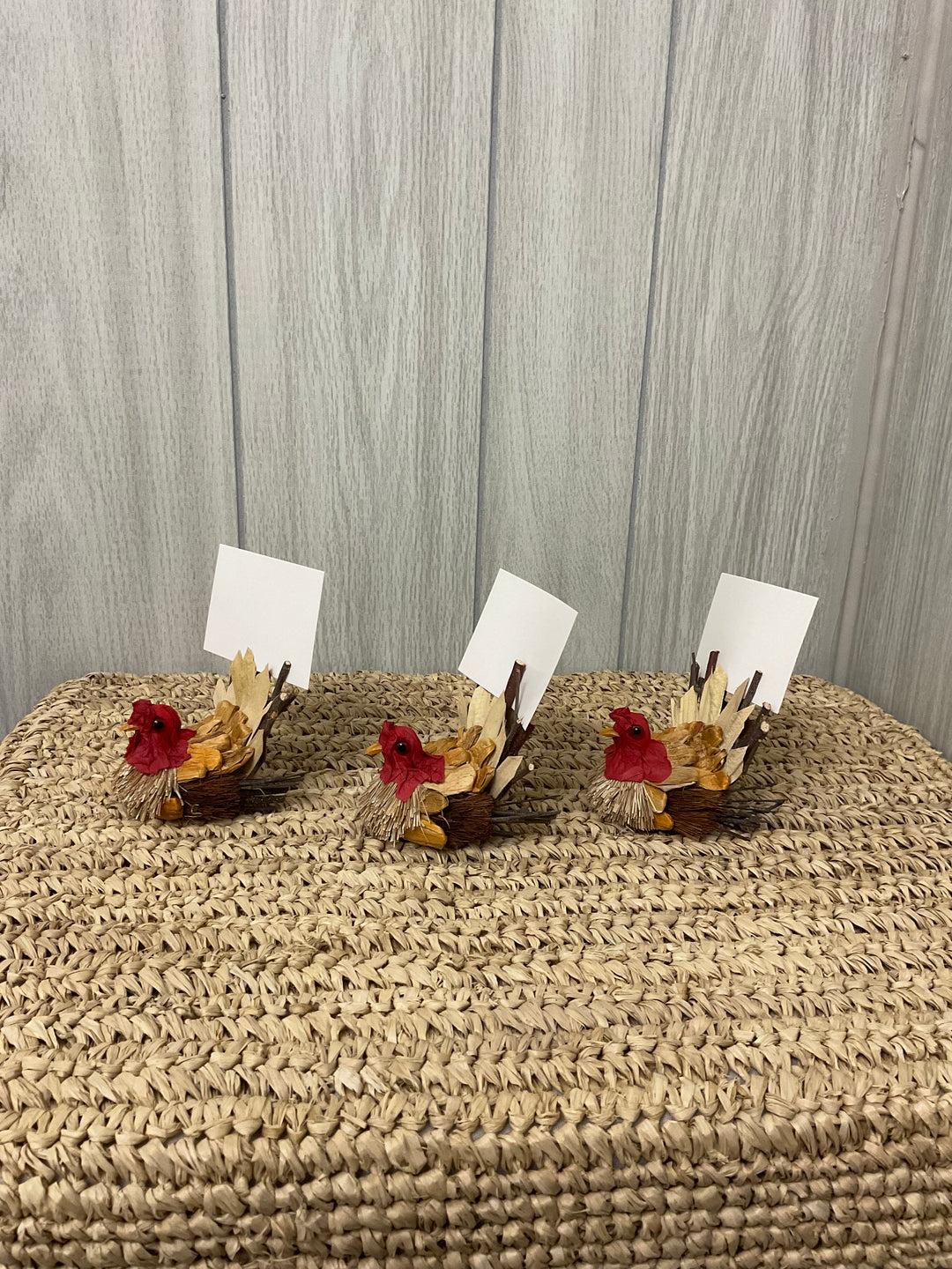 Rustic Turkey Place Card Holders