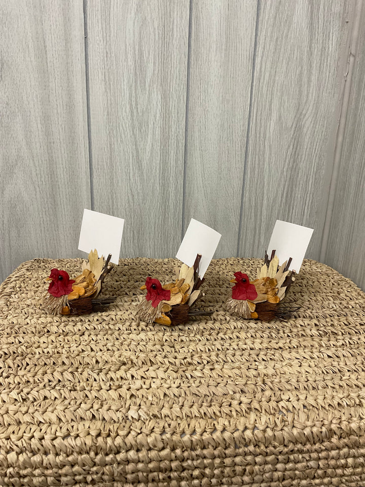 Rustic Turkey Place Card Holders