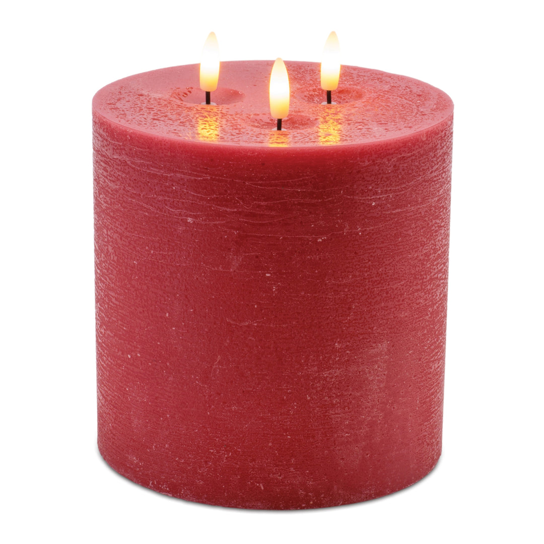 Triple Wick LED Pillar Candles