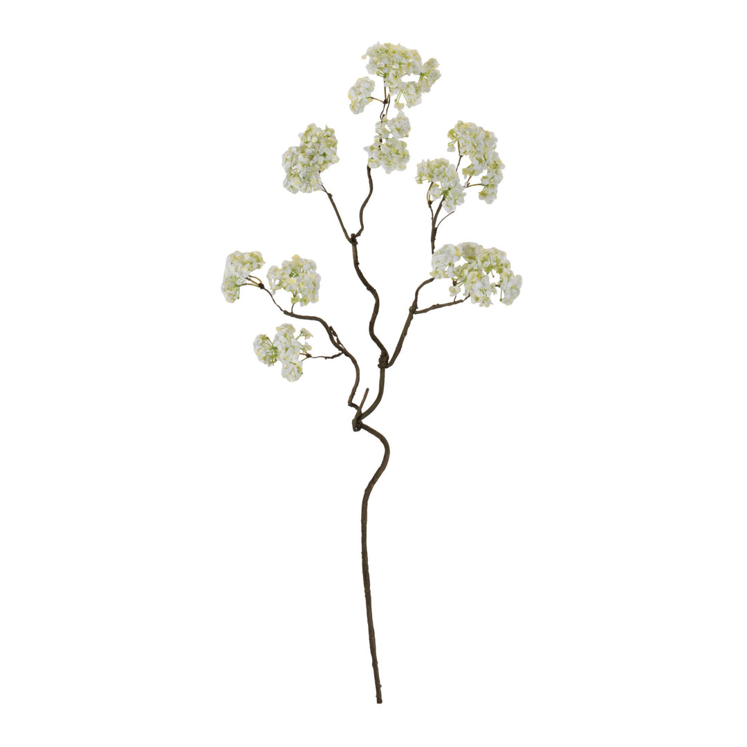 Ivory Hydrangea Twisted Stem