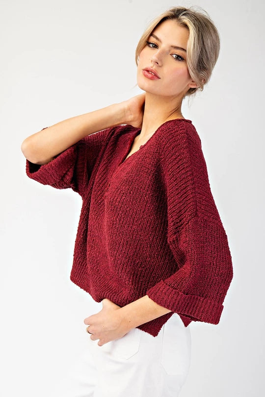 Cranberry Lane Knit Top