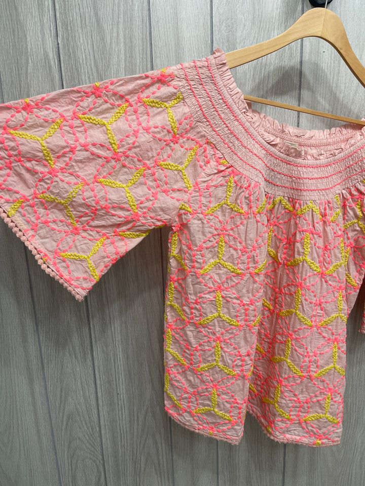 Peace Love Embroidery Top