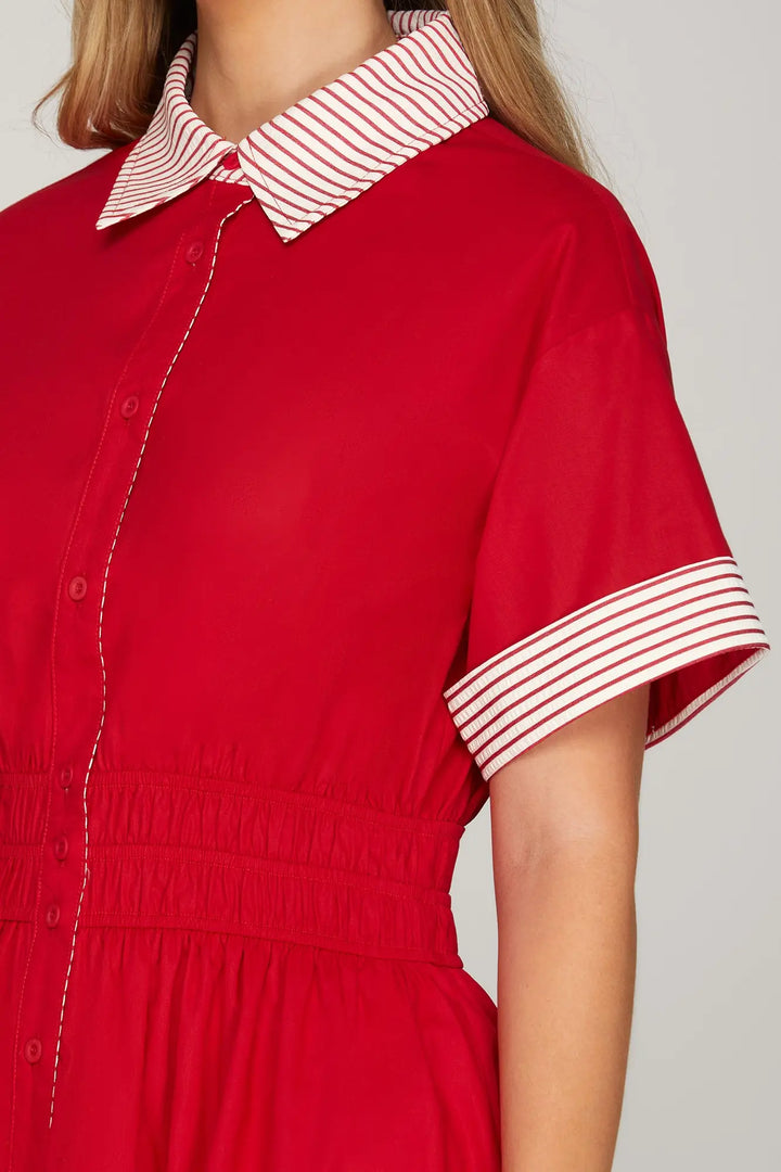 The Portside Stripe Shirt Dress