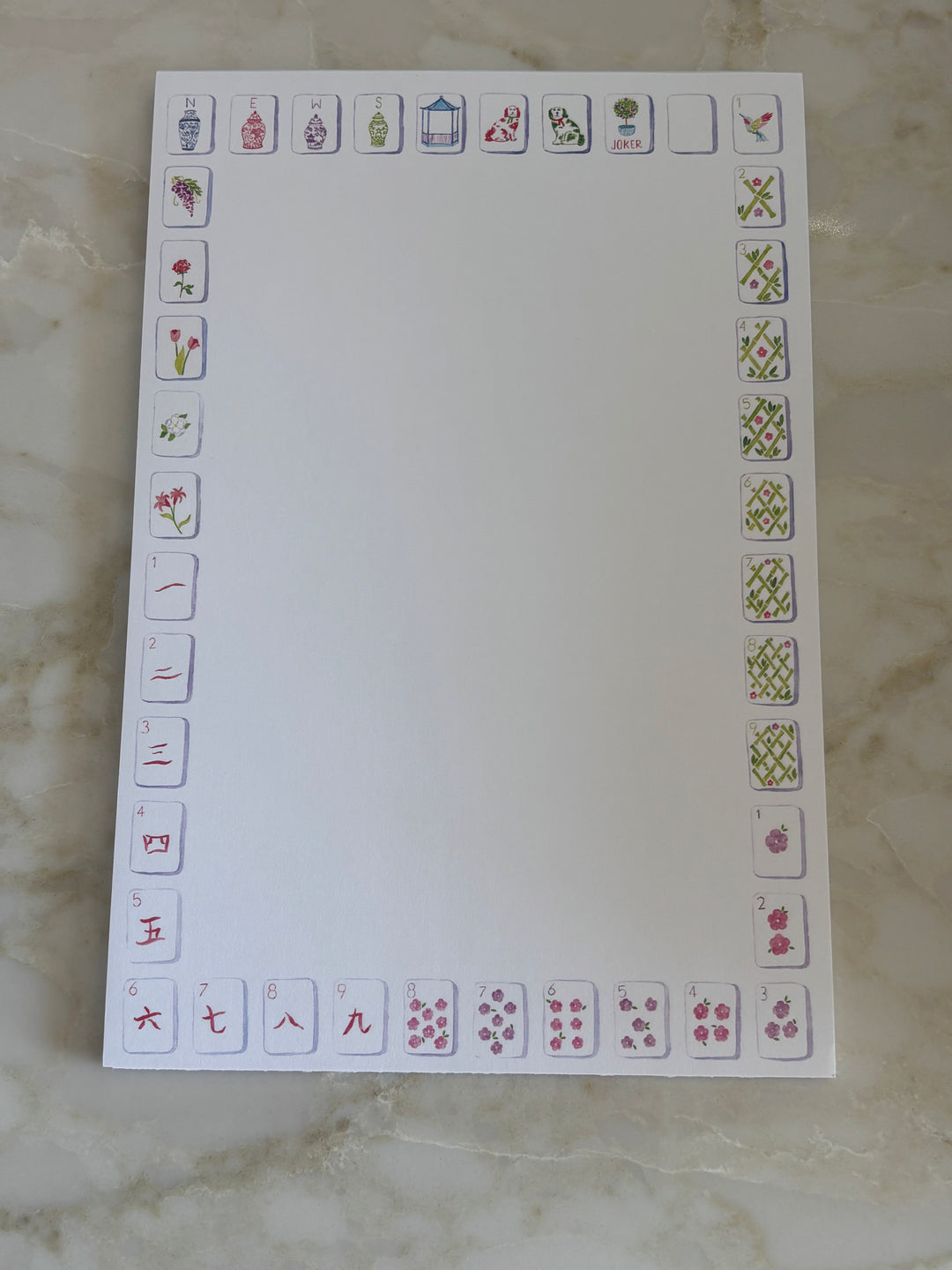 Jumbo Mahjong Notepad