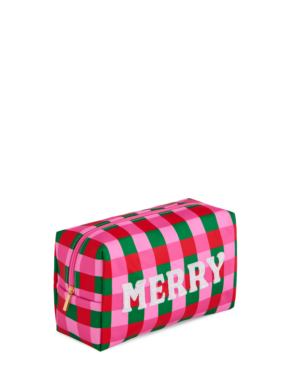 Merry Gingham Cosmetic Bag