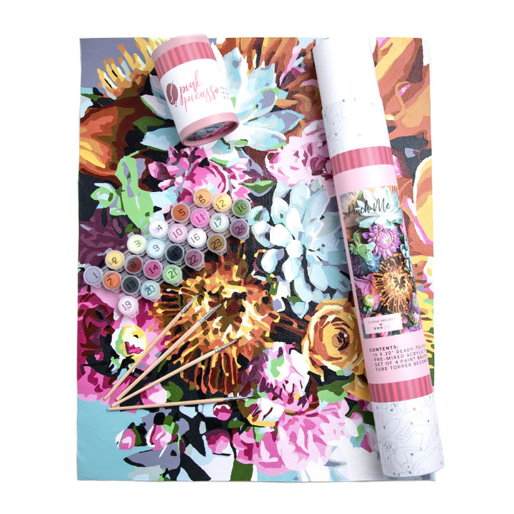 Floral Paint-by-Numbers Kit