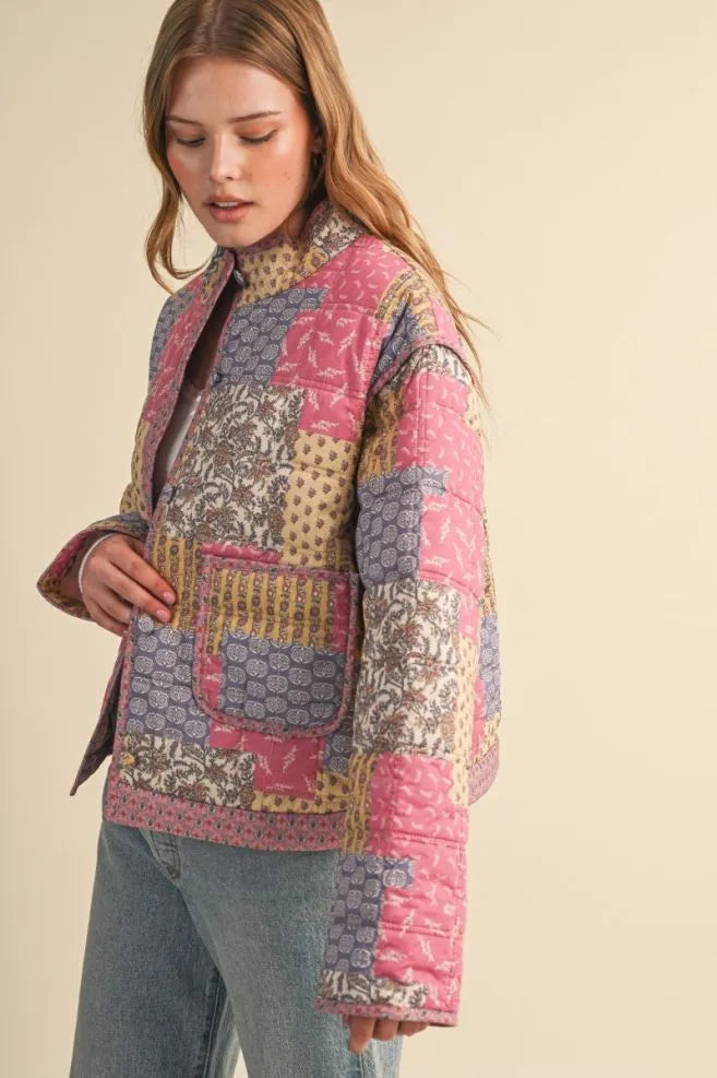 Rosewood Patchwork Quilted Jacket