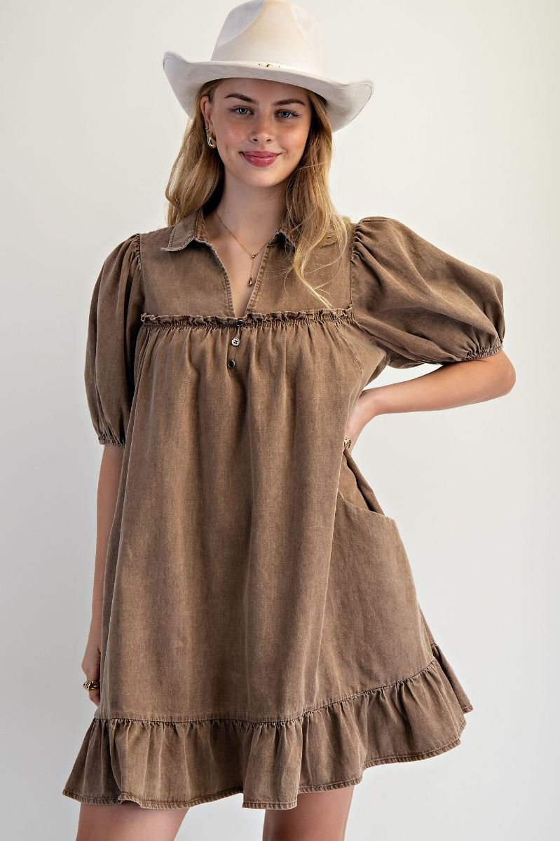 Prairie Belle Denim Dress