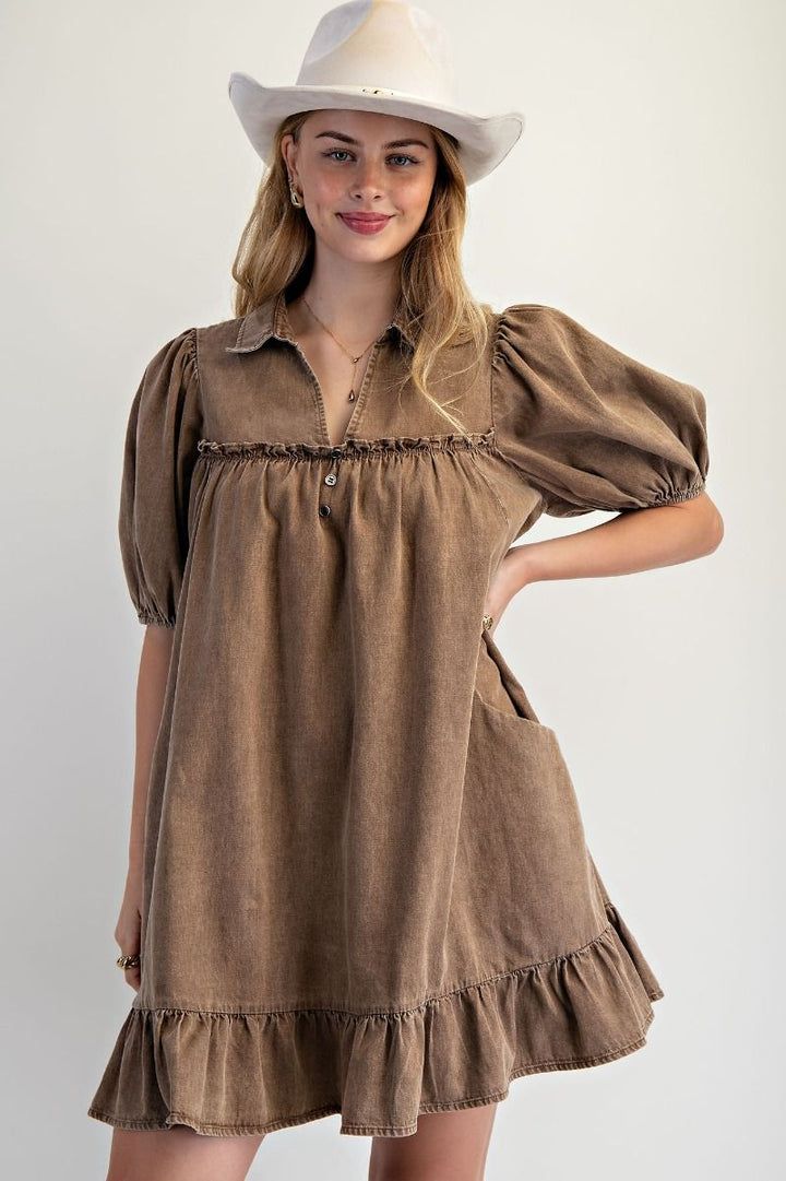 Prairie Belle Denim Dress